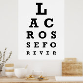 ラクロスフォーエバープリント – 大 ポスター (キッチン)