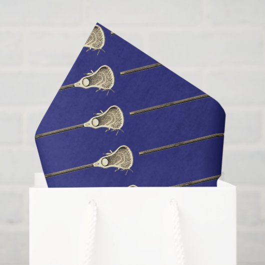 ラクロスブルースポーツティッシュペーパー 薄葉紙 (ギフトバッグ)