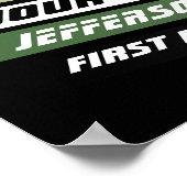 ラクロスプレイヤーカスタムの贈り物(緑) ポスター (角)