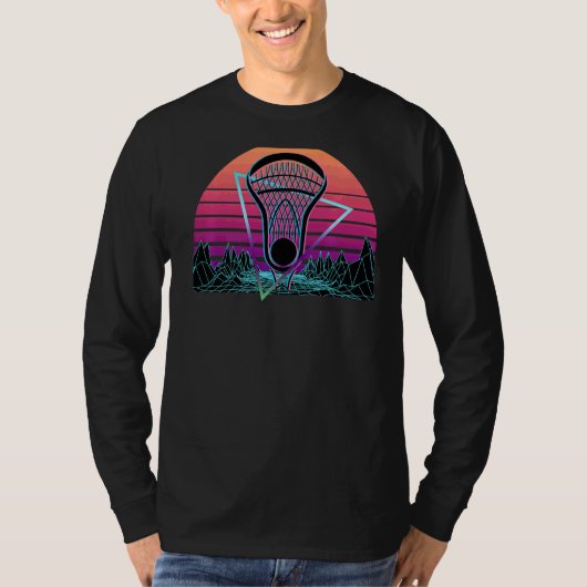 ラクロスプレイヤーレトロラックス Tシャツ (正面)