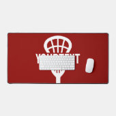 ラクロスプレーカスタムヤー文字チームメッシュスポーツスティック デスクマット (キーボード&マウス)