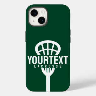 ラクロスプレーカスタムヤー文字チームメッシュスポーツスティック Case-Mate iPhone 14ケース