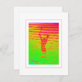 ラクロスプレーヤーフォトアートカラフルスポーツおもしろい (正面/裏面)