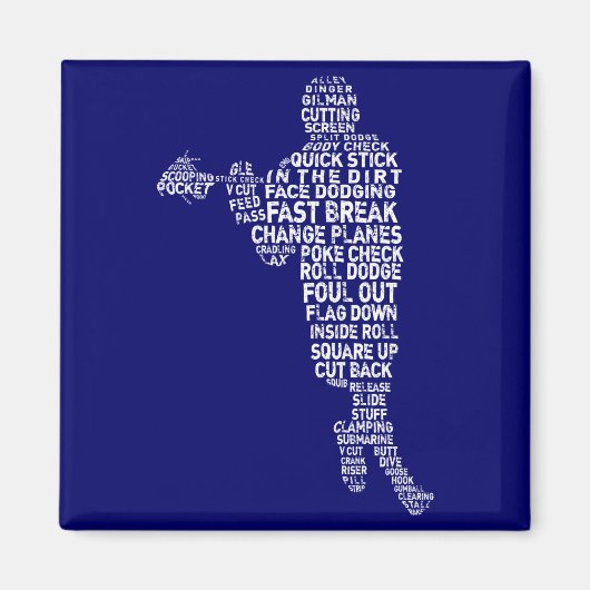 ラクロスプレーヤーマグネット マグネット (正面)