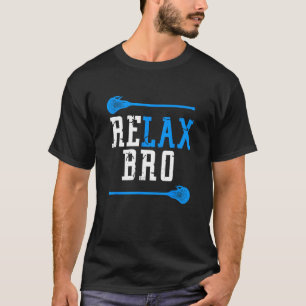 ラクロスプレーヤーメンズボーイズLAXギフトリラックスブロ Tシャツ
