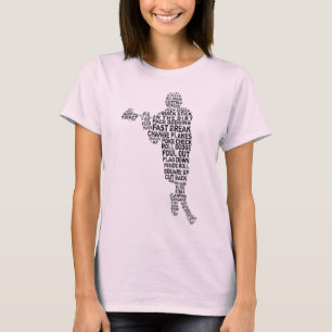 ラクロスプレーヤーワードアートTシャツ Tシャツ