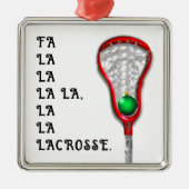 ラクロスホリデーキープサケギフト メタルオーナメント (正面)