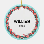 ラクロスホリデーギフト セラミックオーナメント (裏面)