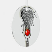 ラクロスホリデーギフト メタルオーナメント (正面右)