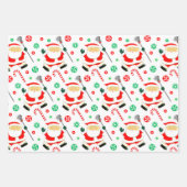 ラクロスホリデーギフト ラッピングペーパーシート (正面3)