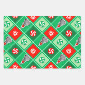 ラクロスホリデーギフト ラッピングペーパーシート (正面2)