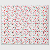 ラクロスホリデーギフト ラッピングペーパー (フラット)