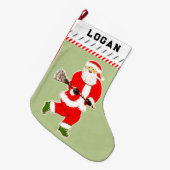 ラクロスホリデーギフト ラージクリスマスストッキング (正面 (吊り時))