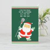 ラクロスホリデークリスマスカード シーズンカード (スタンド正面)