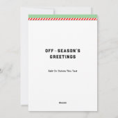 ラクロスホリデークリスマスカード シーズンカード (裏面)