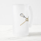 ラクロスボスクロス棒 フロストグラスビールジョッキ (正面右)