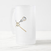 ラクロスボスクロス棒 フロストグラスビールジョッキ (正面左)