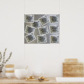 ラクロスポスターコラージュ10引用文 ポスター (キッチン)