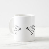 ラクロスママです コーヒーマグカップ (正面左)