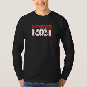 ラクロスママヴィンテージレトロラクロススティックサン Tシャツ