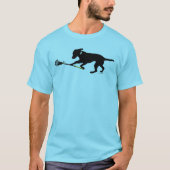 ラクロスメンズTシャツを遊ぶ黒い実験室 Tシャツ (正面)