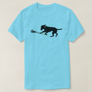 ラクロスメンズTシャツを遊ぶ黒い実験室 Tシャツ