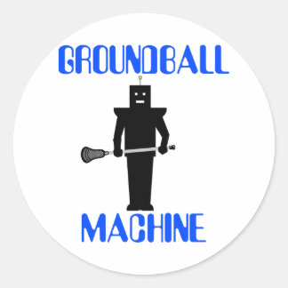 ラクロスモチベーションGroundballMachine blkステッカー ラウンドシール
