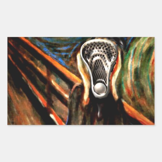 ラクロスユーモア 長方形シール (正面)