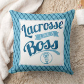ラクロスライクボスブルー装飾用クッション クッション (ブランケット)