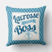 ラクロスライクボスブルー装飾用クッション クッション (裏面)