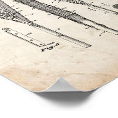 ラクロスラケット特許 – オールドルック ポスター (角)