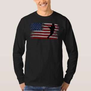ラクロスラックスアメリカ国旗 Tシャツ