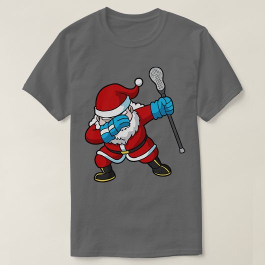 ラクロスラックスダビングサンタクロースクリスマス Tシャツ (デザイン正面)