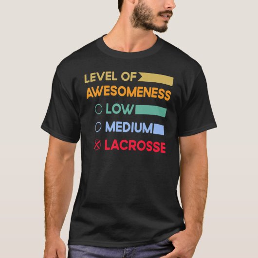 ラクロスラックスラクロスプレイヤーおもしろい引用文 Tシャツ (正面)