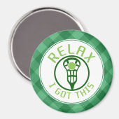 ラクロスリラックスI得この磁石 マグネット (正面/裏面)