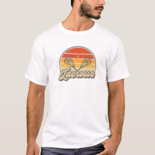 ラクロスヴィンテージレトロラクロススティックサンギフトヴィン Tシャツ