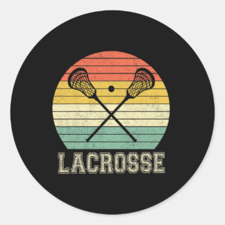 ラクロスヴィンテージレトロラクロススティックサンギフト ラウンドシール