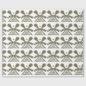 ラクロス元のアメリカのスポーツ ラッピングペーパー (フラット)