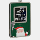 ラクロス写真 シルバープレートフレームオーナメント (右)