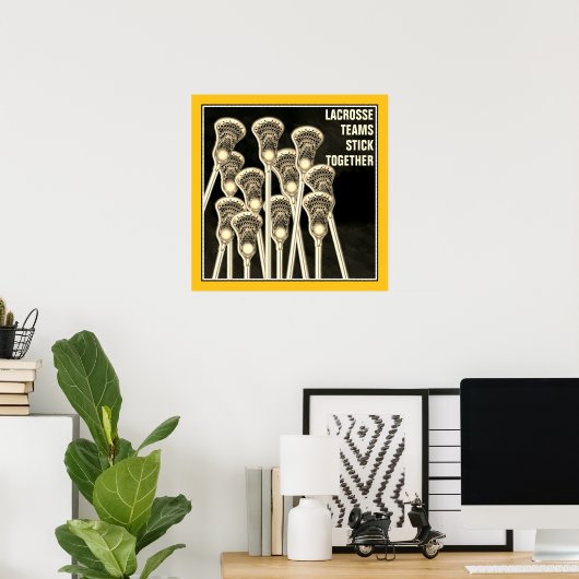 ラクロス動機 ポスター (ホームオフィス)