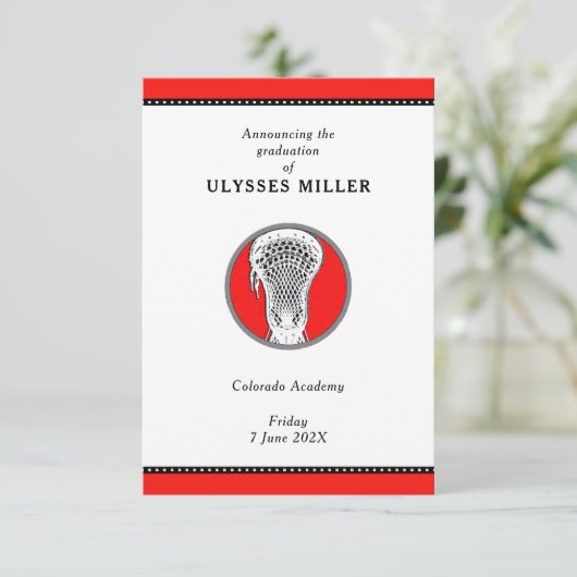 ラクロス卒業発表 招待状 (スタンド正面)