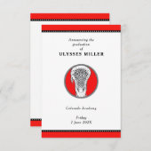 ラクロス卒業発表 招待状 (正面/裏面)