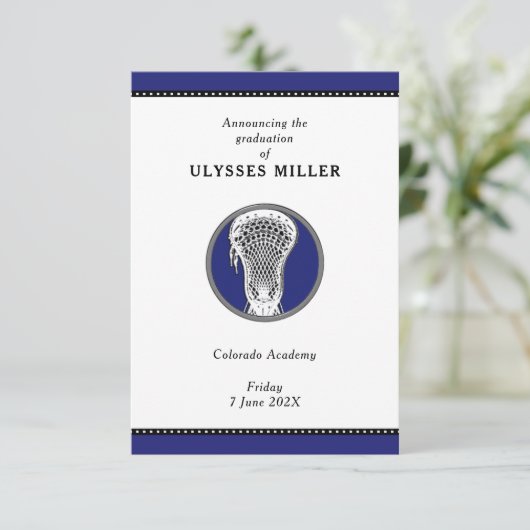 ラクロス卒業発表 招待状 (スタンド正面)