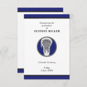 ラクロス卒業発表 招待状 (正面/裏面)