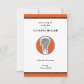 ラクロス卒業発表 招待状 (正面)