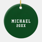 ラクロス収集可能 セラミックオーナメント (裏面)