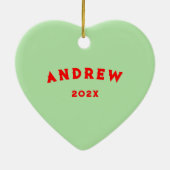 ラクロス収集可能 セラミックオーナメント (裏面)