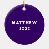 ラクロス収集可能 セラミックオーナメント (裏面)