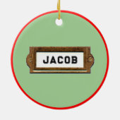 ラクロス収集可能 セラミックオーナメント (裏面)