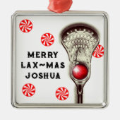 ラクロス収集可能 メタルオーナメント (正面)